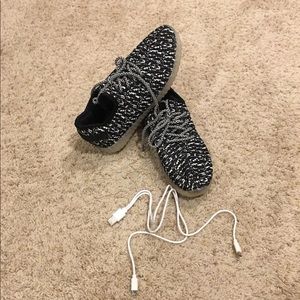 LED Shoes with Charging Cable